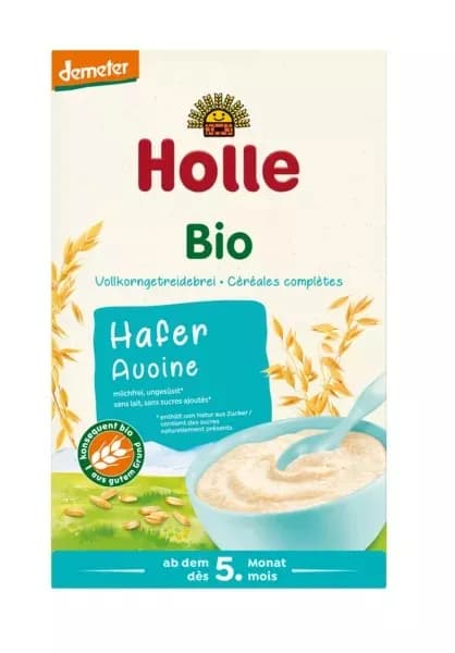 Holle Kaszka Pełnoziarnista 3 Zboża Bez Dod. Cukrów Bezgl. Od 6 Msc 250 g - zdjęcie 1