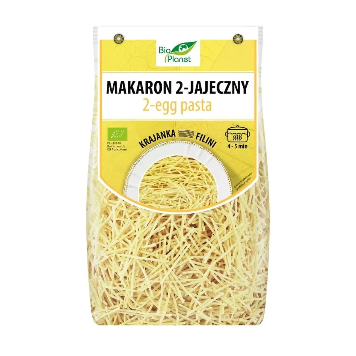 Bio Planet Makaron (2-jajeczny) Krajanka BIO 250 g - zdjęcie 1