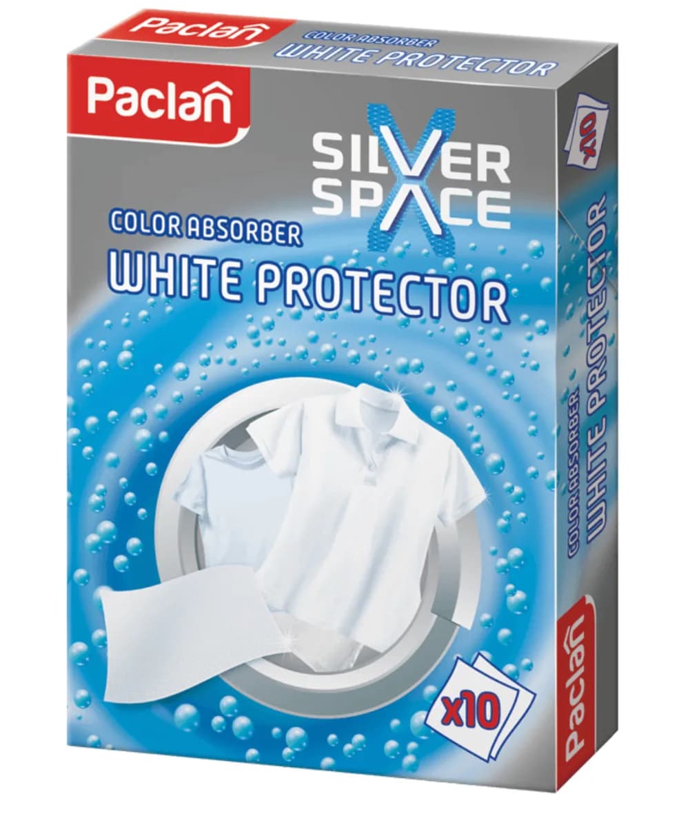 Paclan Silver Space Color Absorber chusteczki do prania białe 10 sztuk - zdjęcie 1