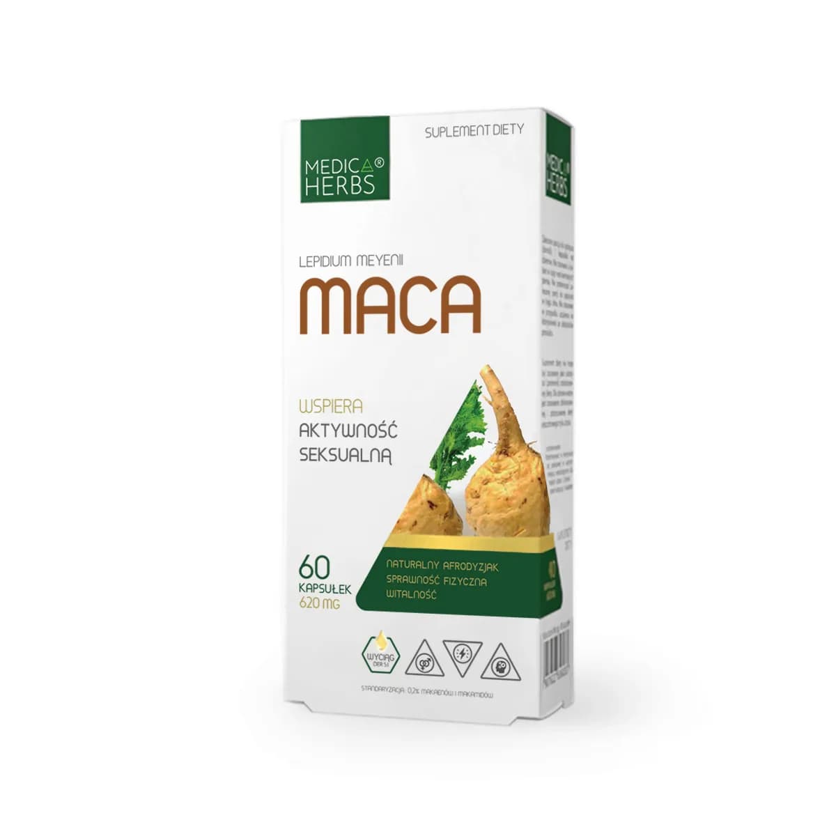 Medica Herbs Maca 620 mg 60 kapsułek - zdjęcie 1