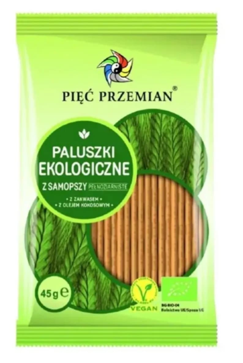 Pięć Przemian Paluszki z samopszy pełnoziarniste BIO 45 g - zdjęcie 1