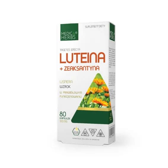 Medica Herbs Luteina + Zeaksantyna 80 kapsułek - zdjęcie 1