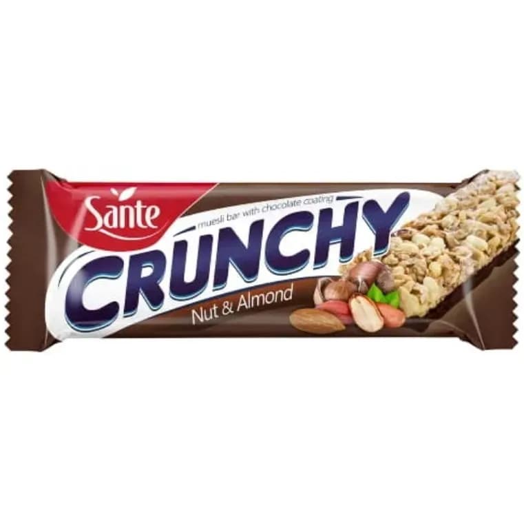 Sante Baton Crunchy Orzech-Migdał w Czekoladzie 40g - zdjęcie 1