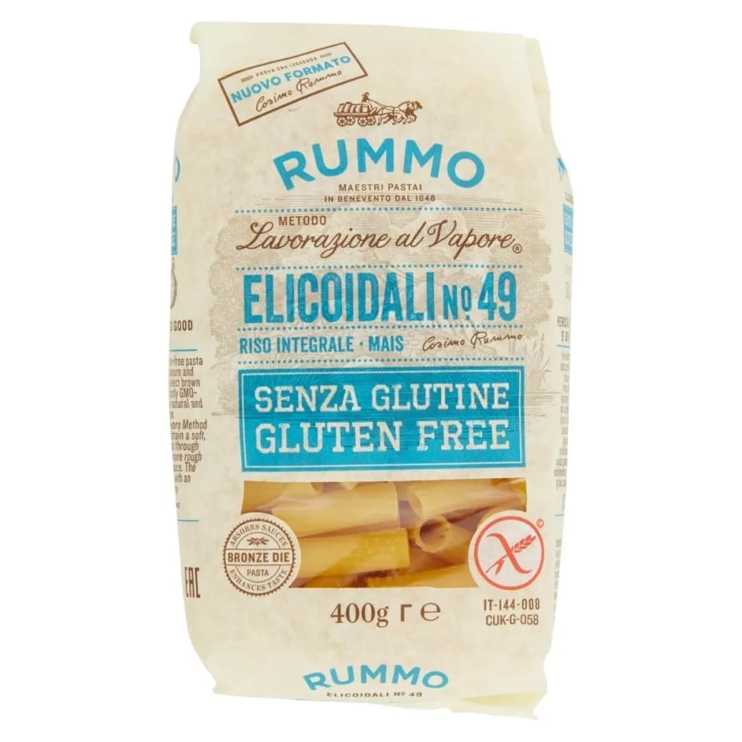 RUMMO Elicoidali N.49 włoski makaron rurki bezglutenowy 400 g - zdjęcie 1