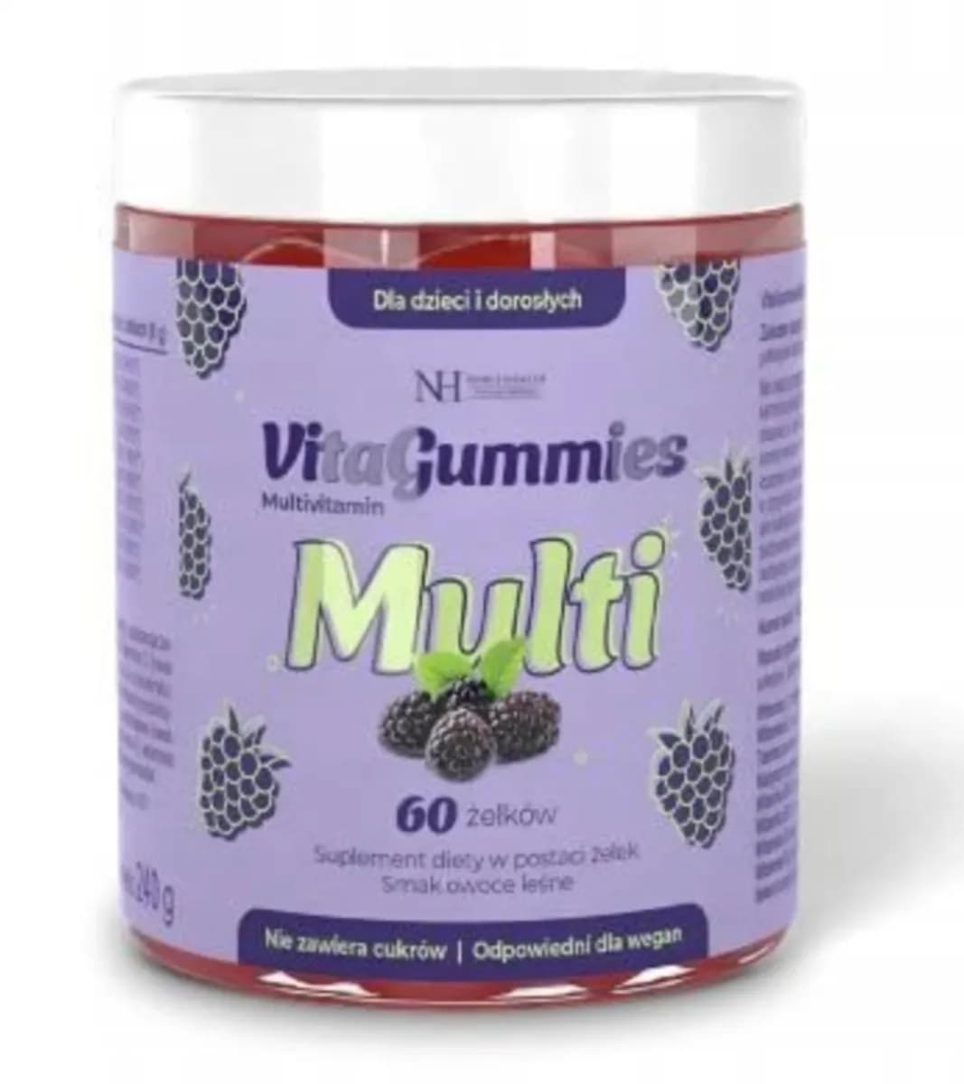 Noble Health VitaGummies Multivitamin 60 żelków o smaku owoców leśnych - zdjęcie 1