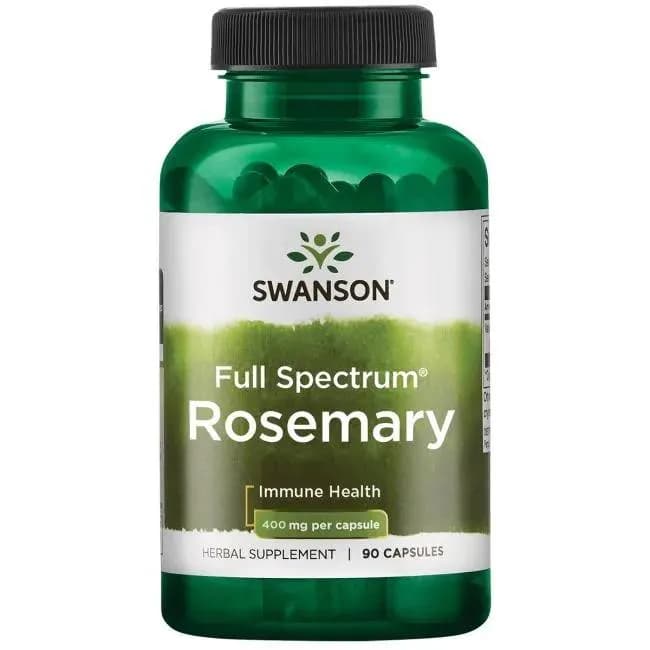 Swanson Rozmaryn 400 mg 90 kapsułek - zdjęcie 1