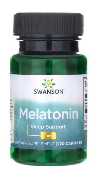 Swanson Melatonina 1mg 120 kapsułek - zdjęcie 1