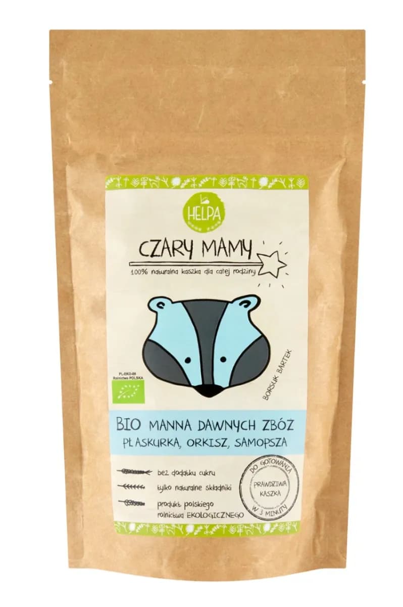 HELPA BIO Kaszka manna dawnych zbóż CZARY MAMY EKO 200g - zdjęcie 1