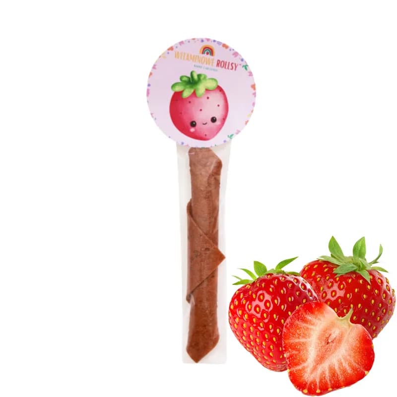 Naturalnie zdrowi Truskawkowy rolls SOLO 8 g - zdjęcie 1