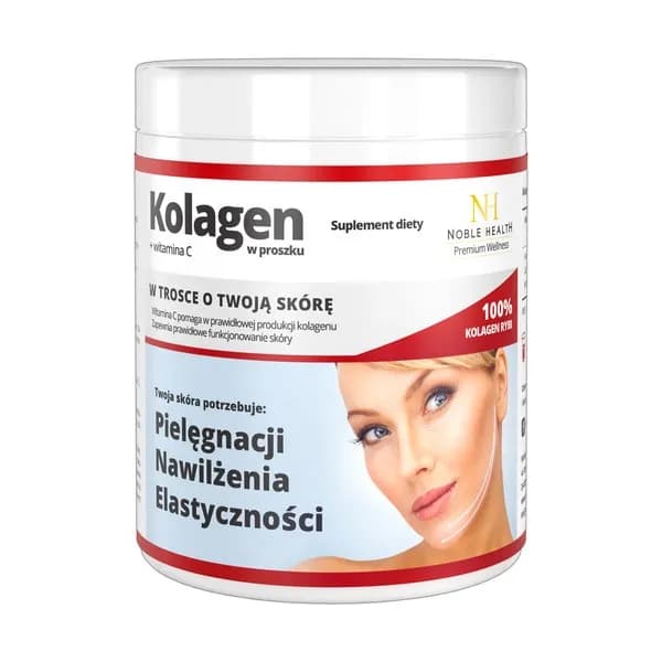 Noble Health Kolagen + witamina C w proszku 100 g - zdjęcie 1