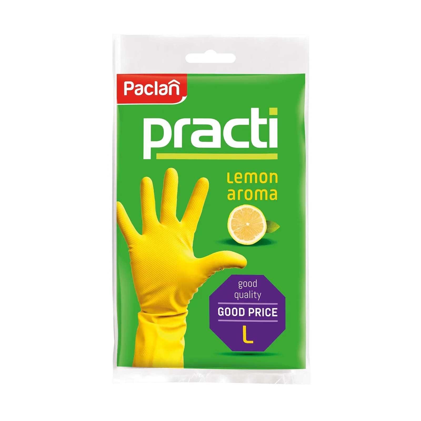Paclan Rękawice Gumowe zapachowe rozmiar L 2 sztuki - zdjęcie 1