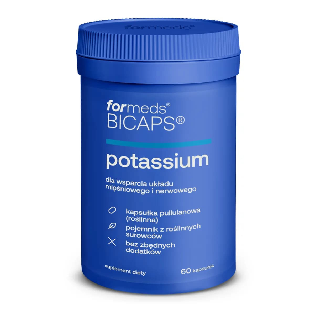 ForMeds Bicaps Potassium 360 mg potasu 60 kapsułek wegańskich - zdjęcie 1