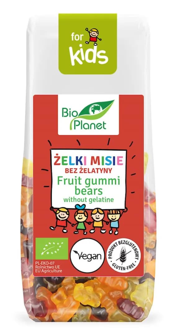 Bio Planet For Kids Żelki Misie Bez Żelatyny Bezglutenowe BIO 100 g - zdjęcie 1