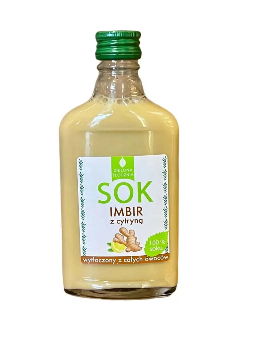 Zielona Tłocznia Sok imbir z cytryną 200 ml - zdjęcie 1