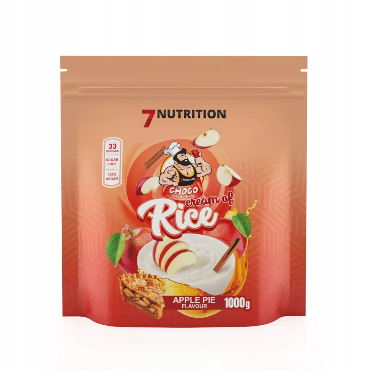 7Nutrition Cream of Rice 1 kg apple pie - zdjęcie 1