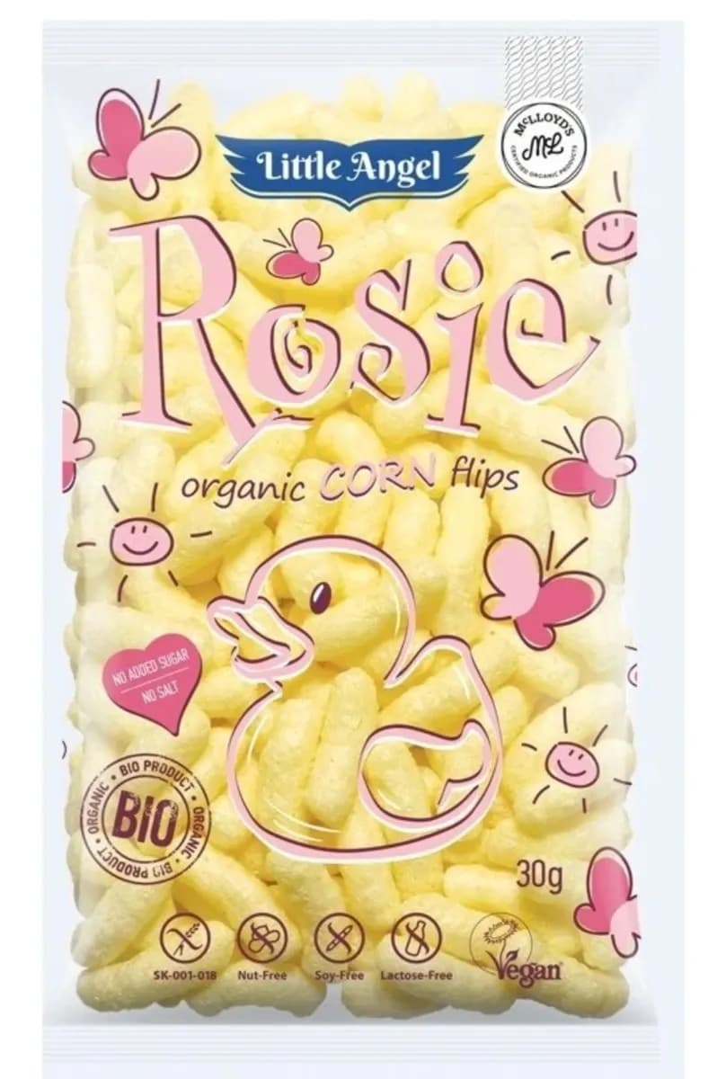 LITTLE ANGEL Chrupki kukurydziane Rosie od 7 miesiąca BIO 30 g - zdjęcie 1