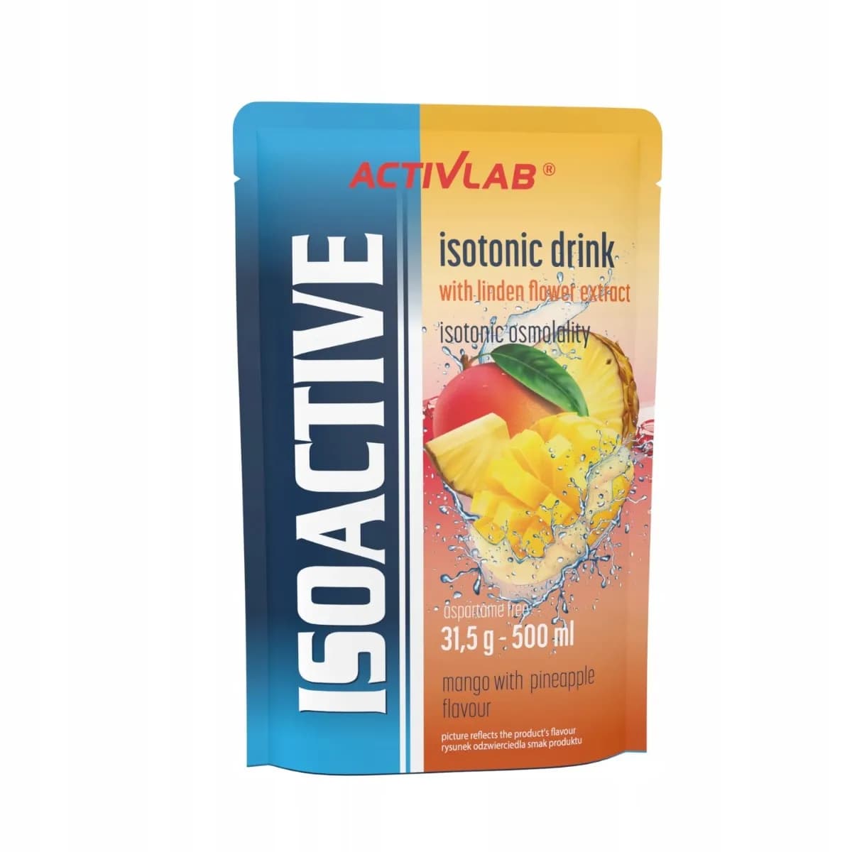 ActivLab Elektrolity Isoactive mango-ananas saszetka 31,5 g - zdjęcie 1