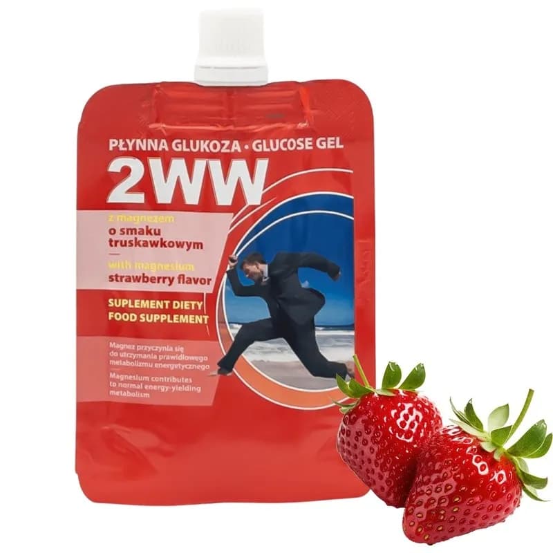 Medmess Płynna Glukoza 2WW z magnezem 1 saszetka 24 ml smak truskawkowy - zdjęcie 1