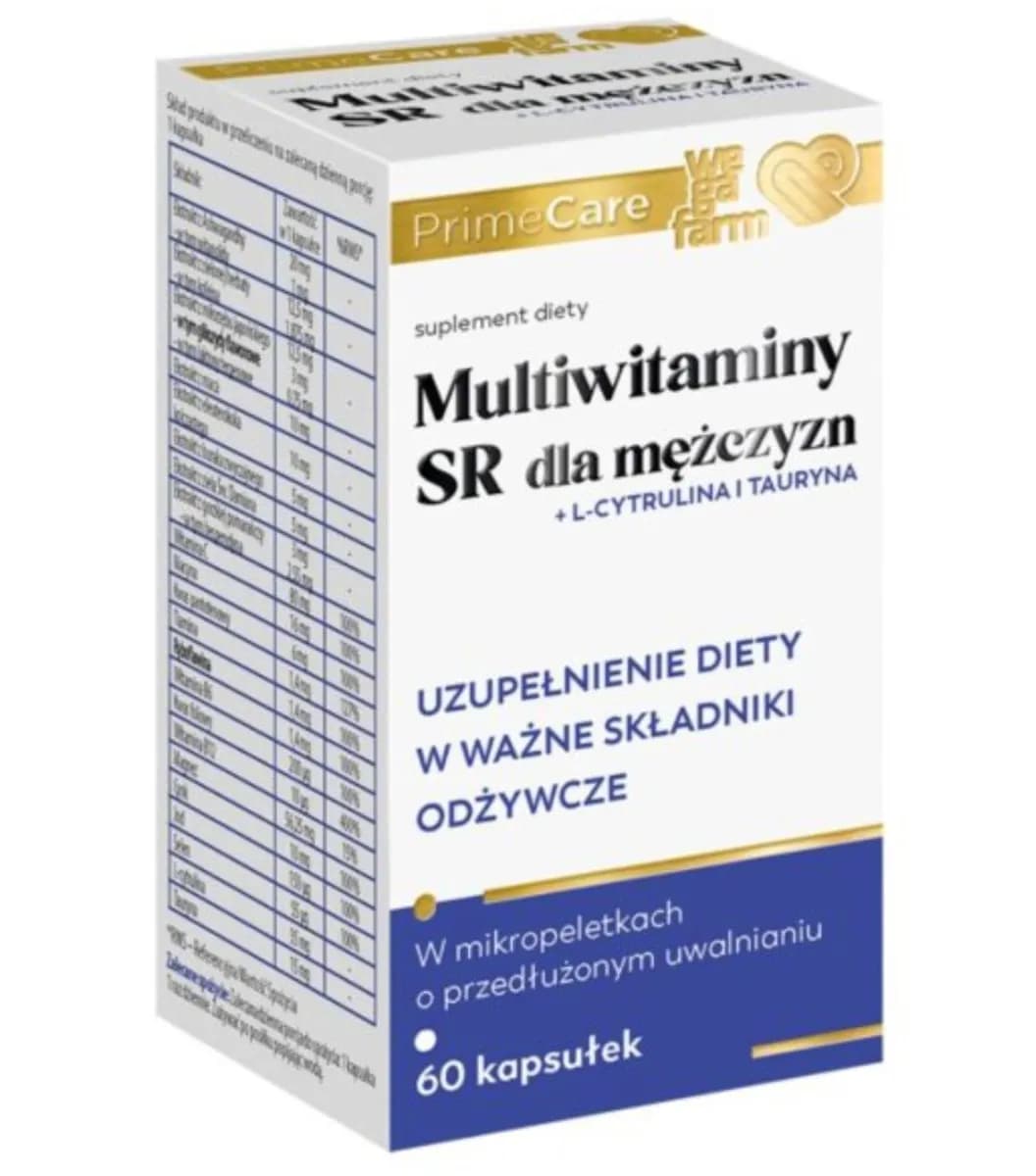 WegaFarm Multiwitaminy SR dla mężczyzn 60 kapsułek - zdjęcie 1