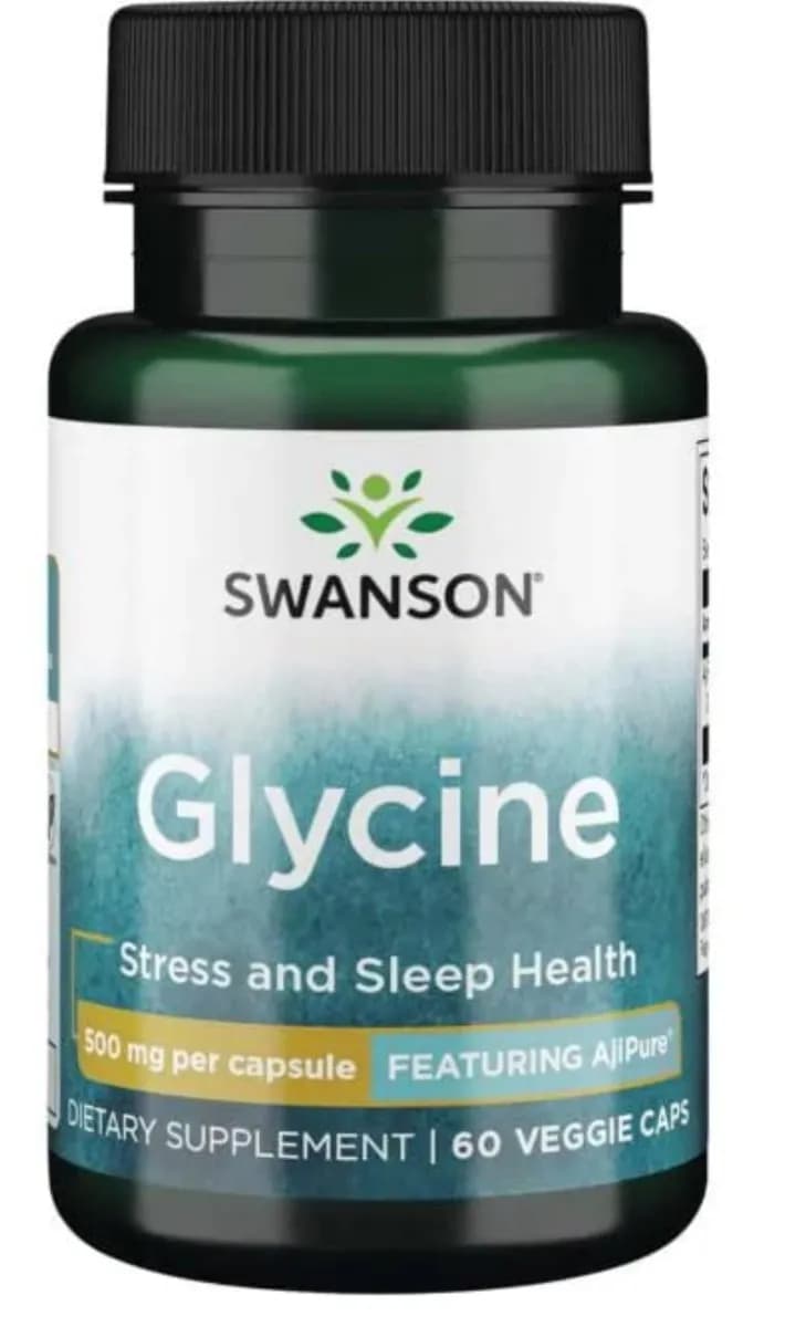 Swanson AjiPure Glicyna 500 mg 60 kapsułek - zdjęcie 1