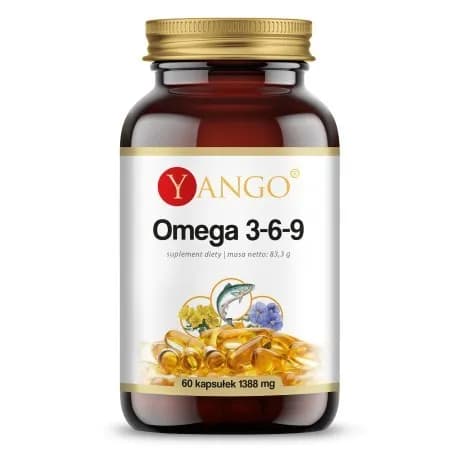 YANGO Omega 3-6-9 1000mg 60 kapsułek - zdjęcie 1