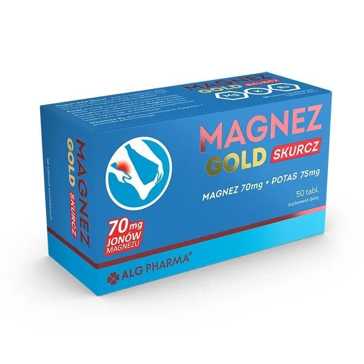 Alg Pharma Magnez Gold Skurcz 50 tabletek - zdjęcie 1