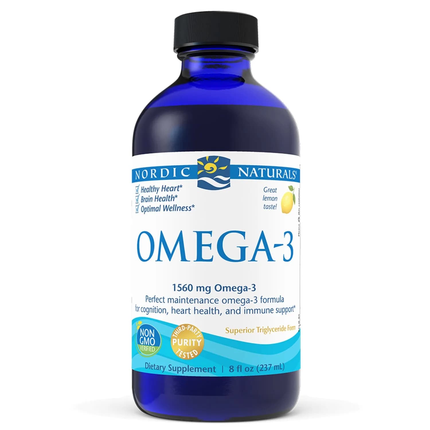 Nordic Naturals Omega 3 w płynie 1560 mg smak cytrynowy 237 ml - zdjęcie 1