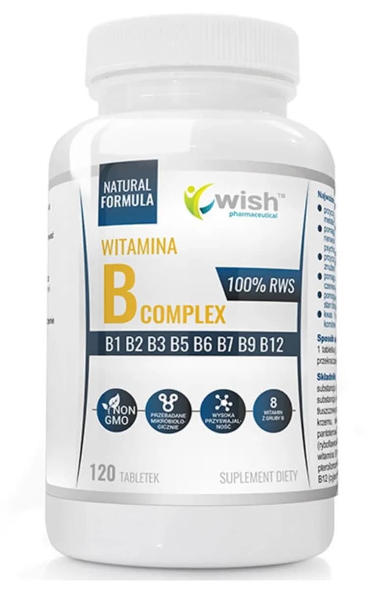 Wish Witamina B-complex 120 tabletek - zdjęcie 1