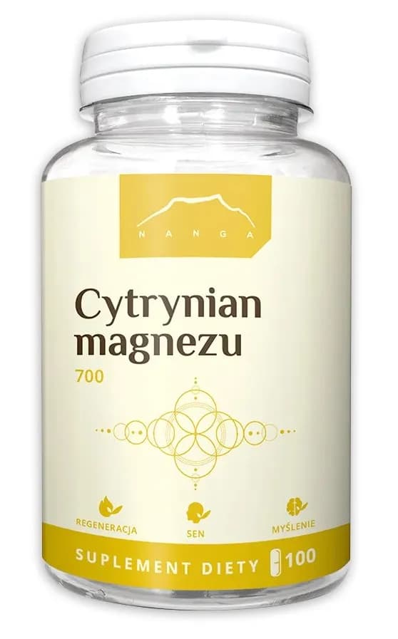 Nanga Cytrynian magnezu 700 mg 100 kapsułek - zdjęcie 1