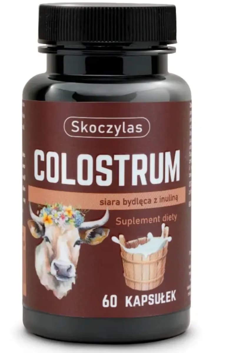 Skoczylas Colostrum siara bydlęca z inuliną 60 kapsułek - zdjęcie 1