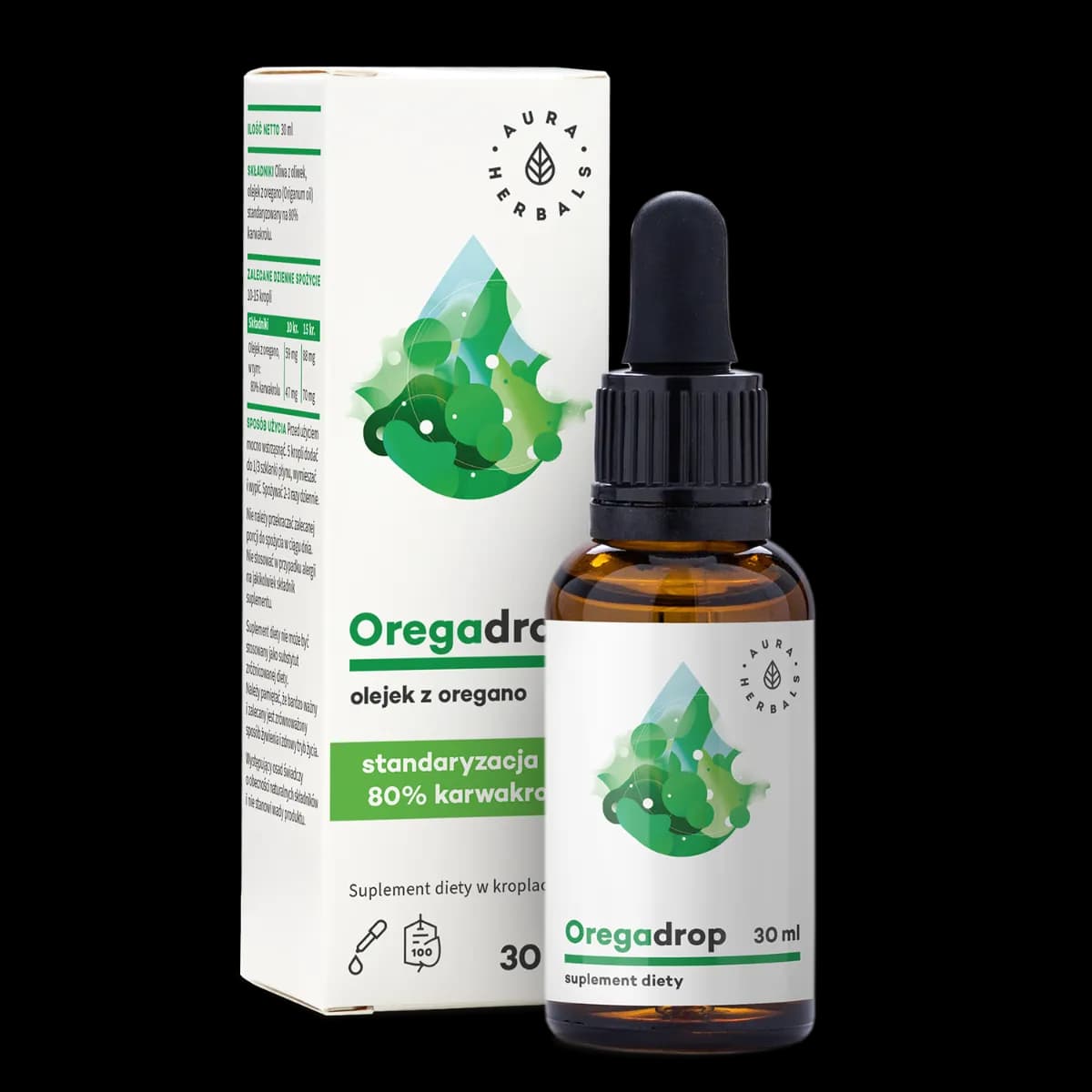 Aura Herbals Oregadrop Olejek z Oregano 30 ml w kroplach - zdjęcie 1