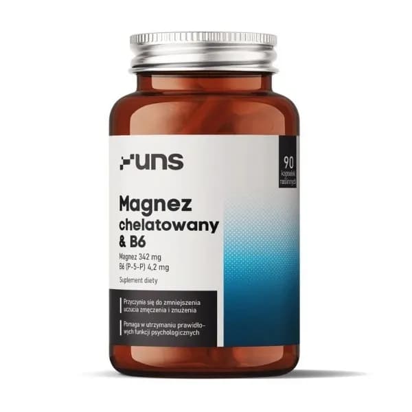 UNS Magnez chelatowany + B6 90 vege kapsułek - zdjęcie 1