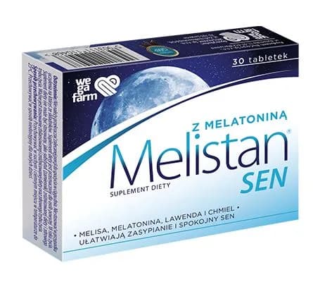 WegaFarm Melistan Sen 30 tabletek - zdjęcie 1
