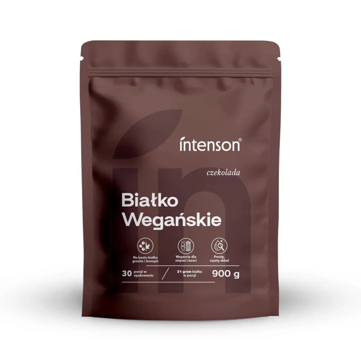 Intenson Wegańskie białko 900 g o smaku czekoladowym - zdjęcie 1