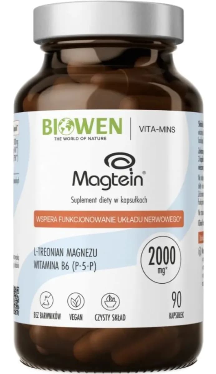 Biowen Treonian magnezu Magtein 90 kapsułek - zdjęcie 1
