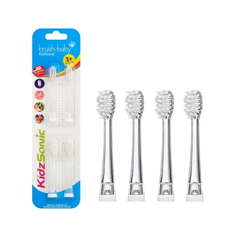BRUSH-BABY Końcówki szczoteczki KidzSonic 4 sztuki - zdjęcie 1