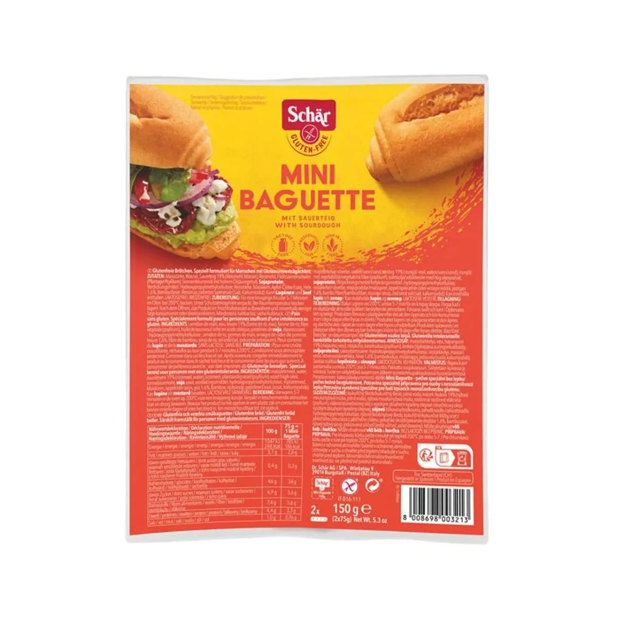 Schar Bułka Mini Baguette 2x75 g 150 g - zdjęcie 1