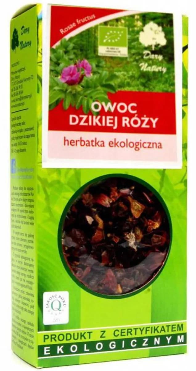 Dary Natury Herbatka Owoc Dzikiej Róży BIO 50 g - zdjęcie 1