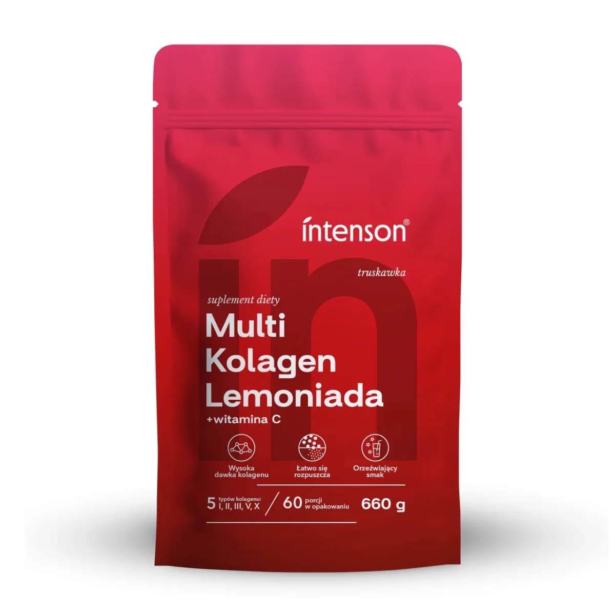 Intenson Multi Kolagen 660 g o smaku truskawkowym - zdjęcie 1