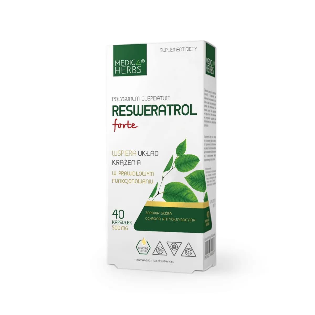 Medica herbs Resweratrol Forte 40 kapsułek - zdjęcie 1