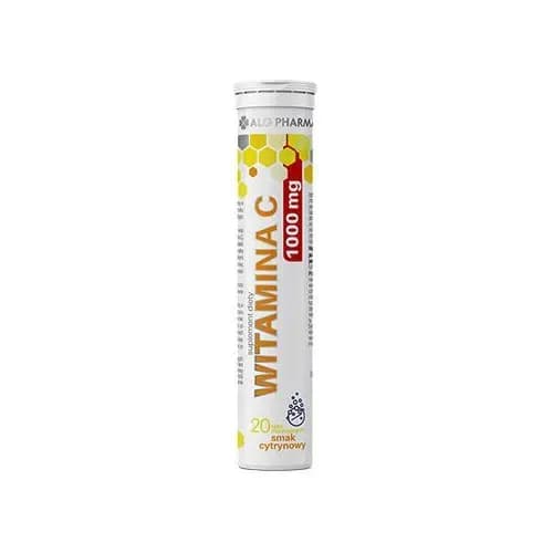 Alg Pharma Witamina C 1000 mg 20 tabletek musujących o smaku cytrynowym - zdjęcie 1