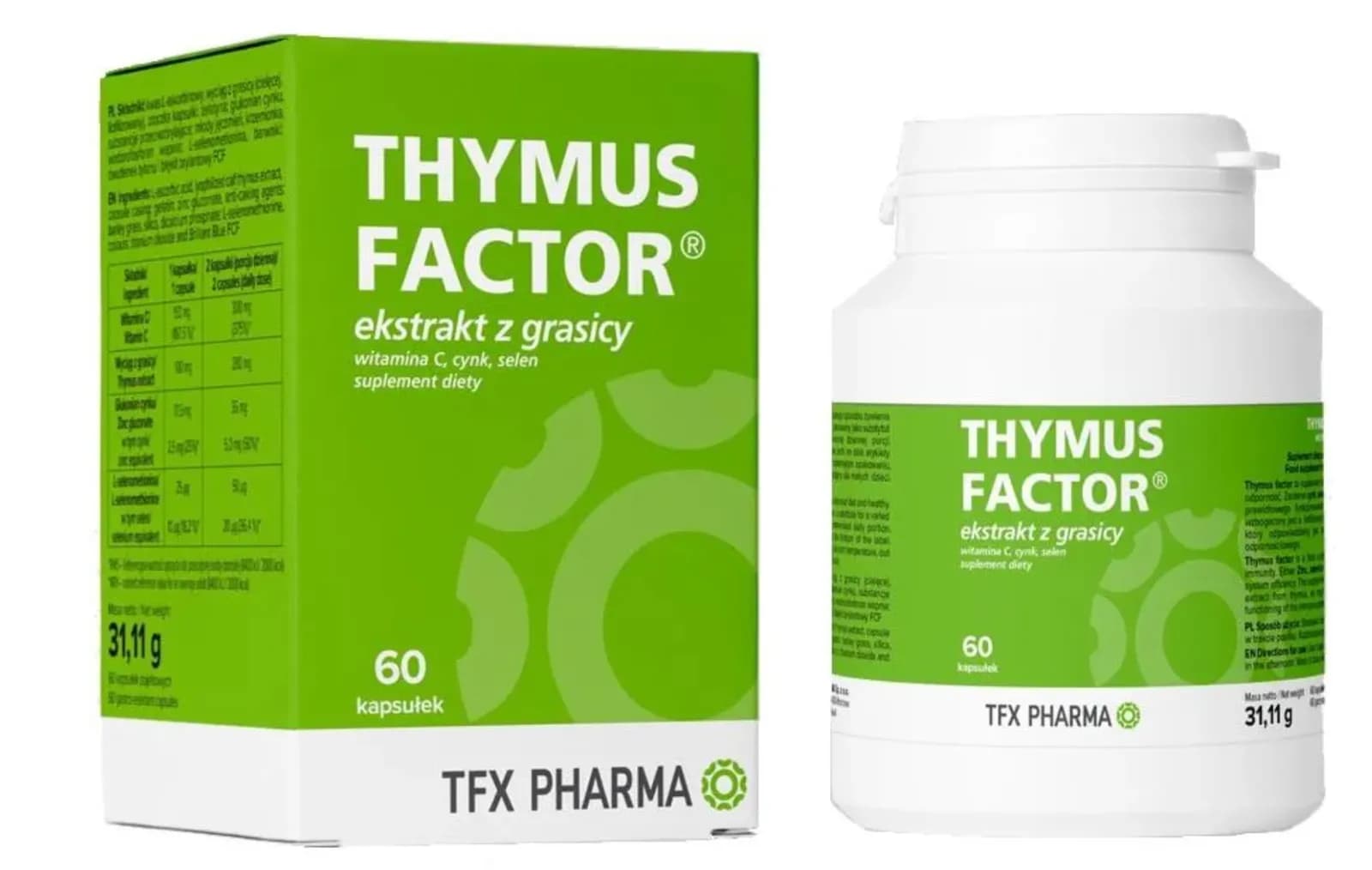 Thymus Factor 60 kapsułek - zdjęcie 1