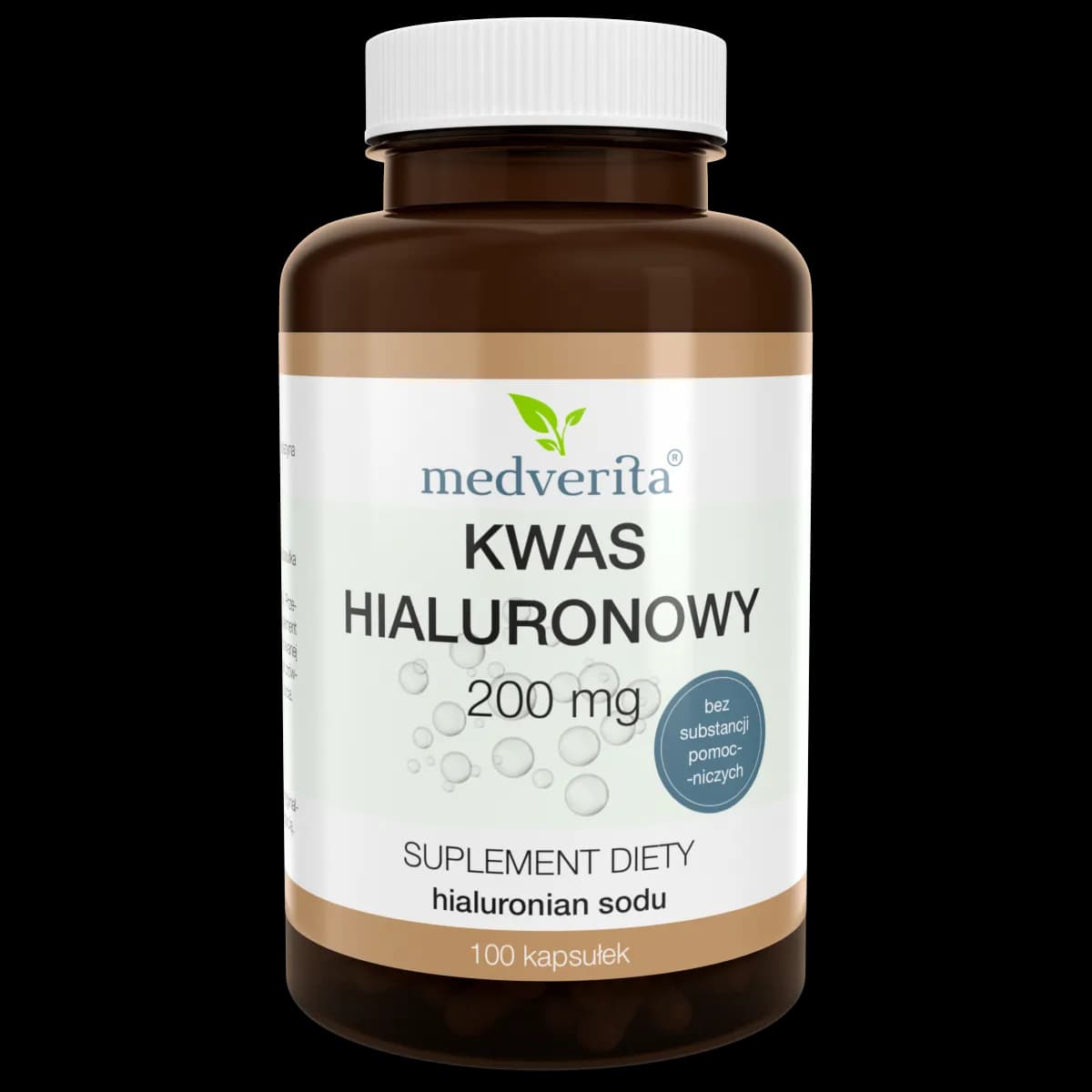 Medverita Kwas hialuronowy 200 mg 120 kapsułek - zdjęcie 1