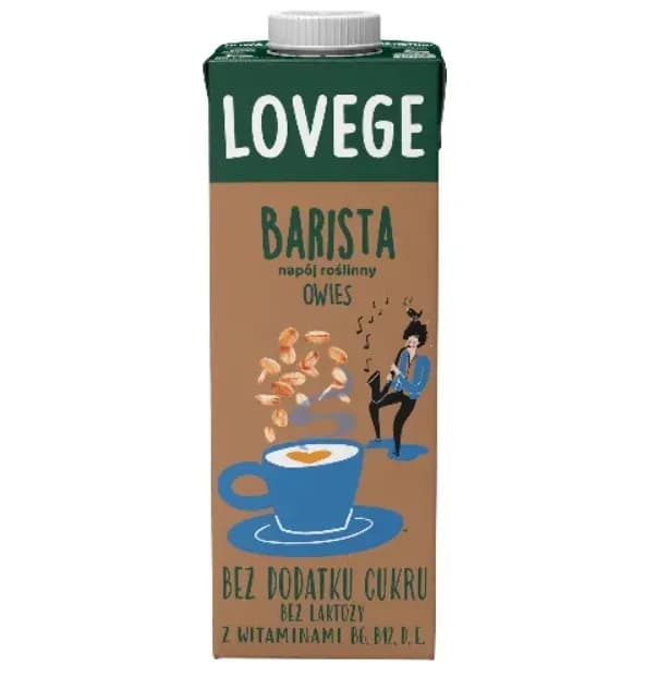 Sante Napój Lovege Owsiany Dla Baristów Bez Cukru 1l - zdjęcie 1