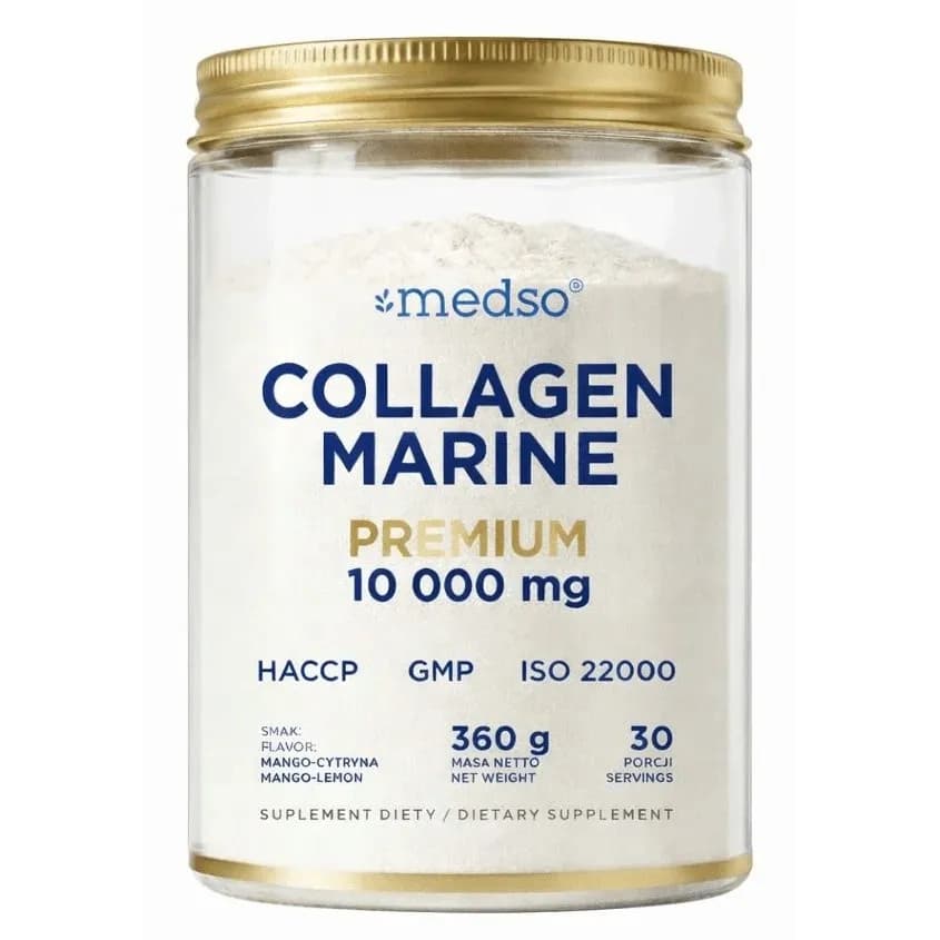 Medso Kolagen Marine 10000 mg proszek 360 g o smaku mango-cytryna - zdjęcie 1