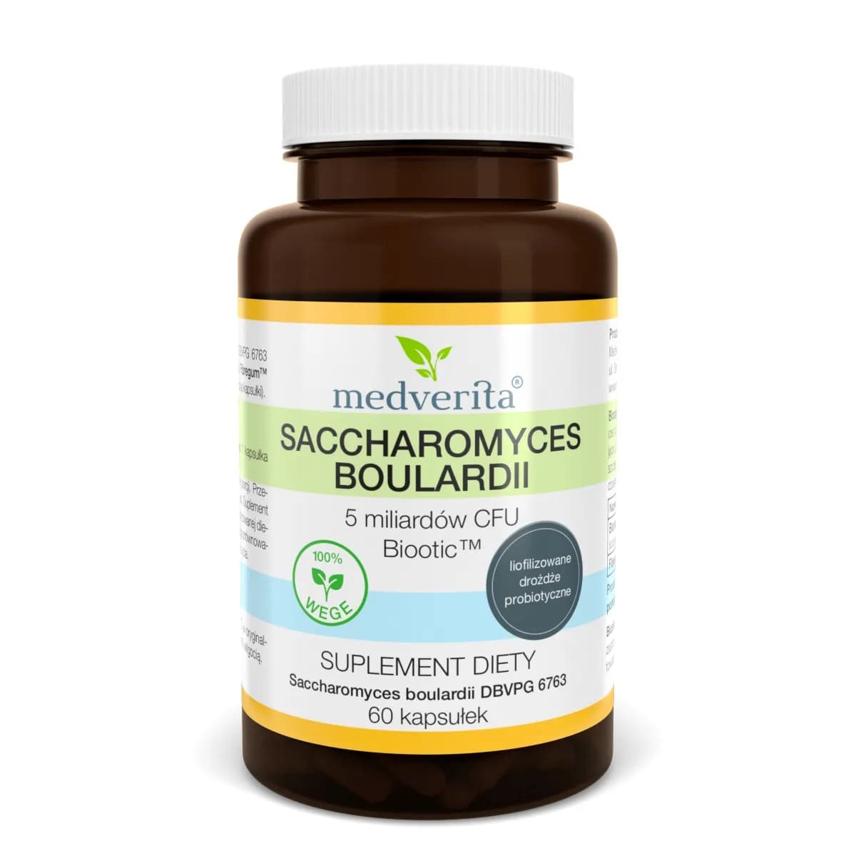 Medverita Saccharomyces Boulardii 120 kapsułek - zdjęcie 1