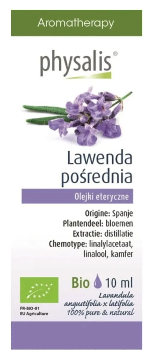 Physalis Olejek Eteryczny Lawenda Pośrednia BIO 10 ml - zdjęcie 1
