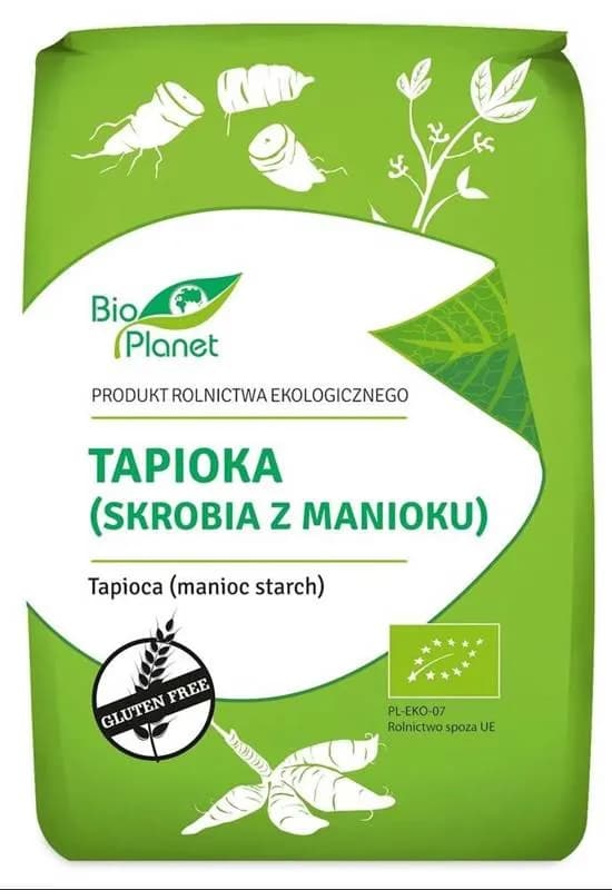 Bio Planet Tapioka (Skrobia Z Manioku) Bezglutenowa BIO 800 g - zdjęcie 1