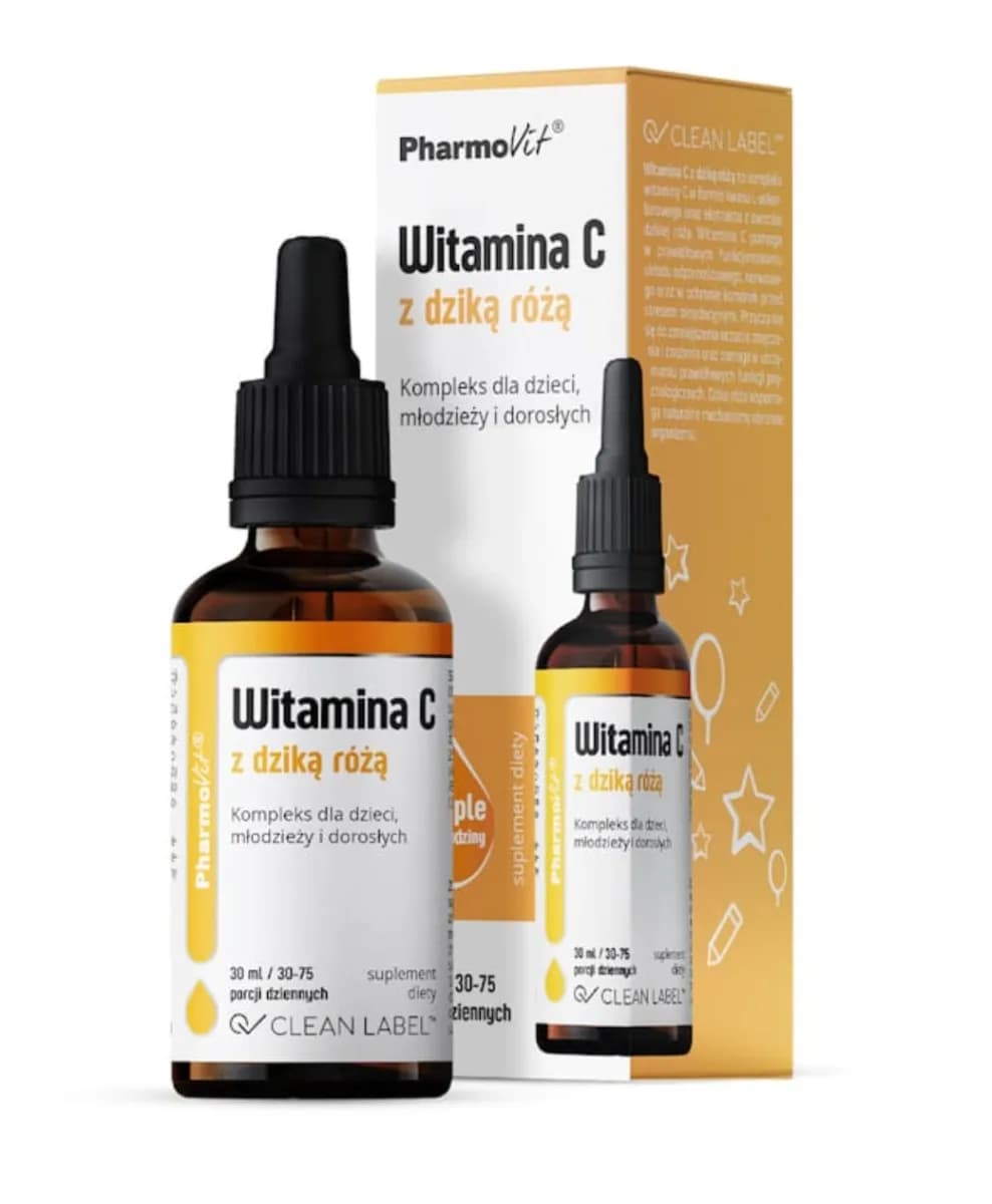 Pharmovit Witamina C z dziką różą 30 ml - zdjęcie 1
