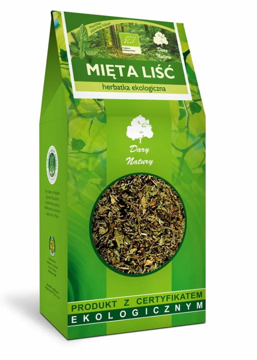 Dary Natury Herbatka Liść Mięty BIO 100 g - zdjęcie 1